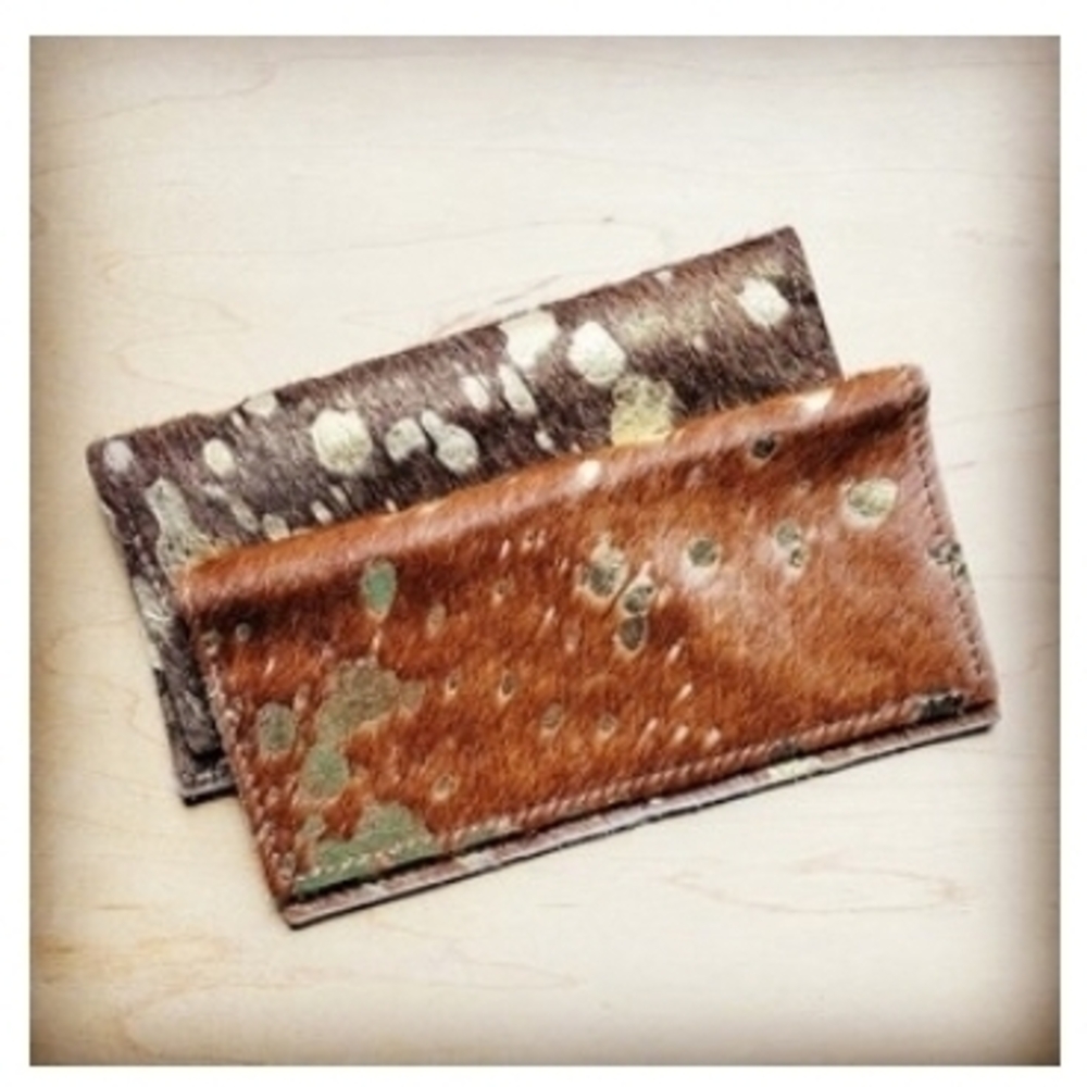 Hair On Hide Leather Wallet